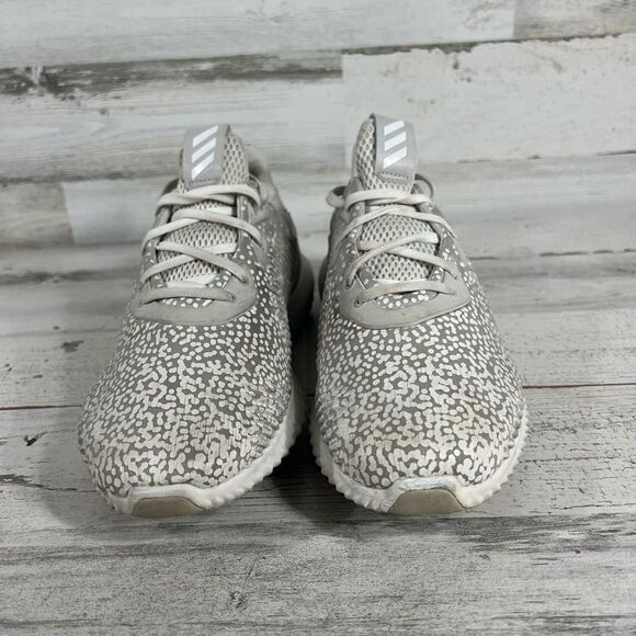 Adidas Womens Alphabounce 1 J Grey White Running Athletic Shoes Size 8.5 - Picture 4 of 8